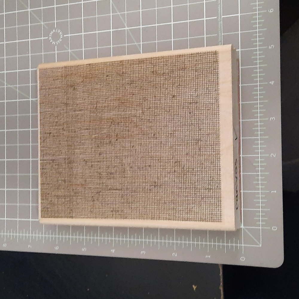 Canvas Background rubber Stamp